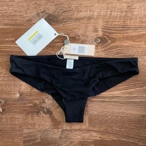 Black cheeky bikini bottoms eberjey